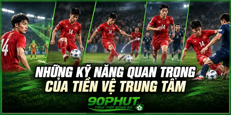 Những kỹ năng quan trọng của tiền vệ trung tâm